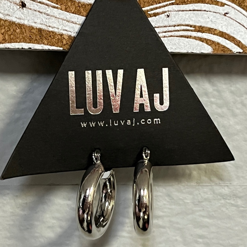 Luv AJ Baby Amalfi Hoops (silver)